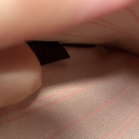 Louis Vuitton Pink Damier Neverfull Handbag with Wallet, box, bag, dust bag. - Picture 12 of 12